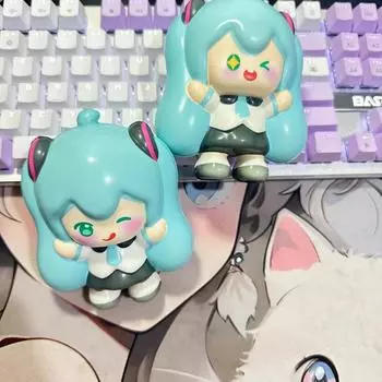 Мягкая игрушка-антистресс TopToy Future Miku Rebound – гаджет для снятия стресса, модная игрушка-украшение, идеально подходит для праздников, подарков на выпускной 1 Hatsune girl who loves to lick her lips