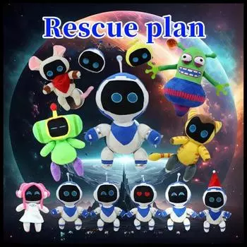 Мягкая игрушка Astro Bot, плюшевые игрушки Astro Bot, плюшевые игрушки Rescue Plan для Astro Bot, мягкая кукла для фанатов игр, мальчиков, девочек и фанатов в подарок Style 1