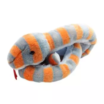 Мягкая игрушка Aurora World Nature Kids Реальная серая полосатая королевская змея