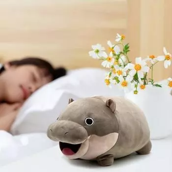 Мягкая игрушка бегемот для фанатов Очаровательная плюшевая игрушка бегемот Мягкая игрушка бегемот Комфорт Изысканный подарок на все случаи жизни 1pc