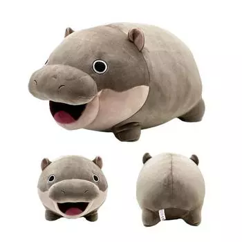 Мягкая игрушка бегемот для фанатов Очаровательный плюшевый бегемот Мягкий Бегемот