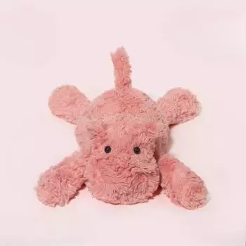 Мягкая игрушка бегемот, милая кукла, супер мягкая маленькая кукла бегемот, спящая кукла, тканевая кукла 35cm