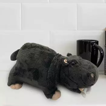 Мягкая игрушка бегемот мягкая игрушка зоопарк семья кукла милый бегемот