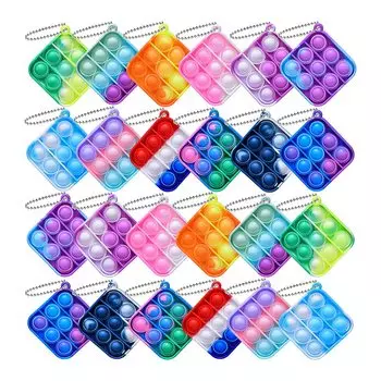 Мягкая игрушка-брелок для ключей, игрушка-непоседа, игрушка-пучок, пузырь, ощущение, декомпрессионные товары, снятие стресса, развитие интеллекта, моющиеся дети
