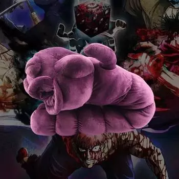 Мягкая игрушка червяк 80 см, мягкая игрушка дзюдзюцу, проклятая кукла, реквизит, вдохновленная аниме-сериалом, отличный подарок для поклонников аниме фиолетовый