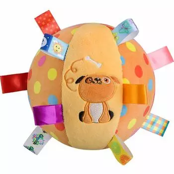 Мягкая игрушка Chiyami Baby Ball, игрушка-медведь, просыпающийся мини-мяч с колокольчиком, детский мяч для ловли (Собака)