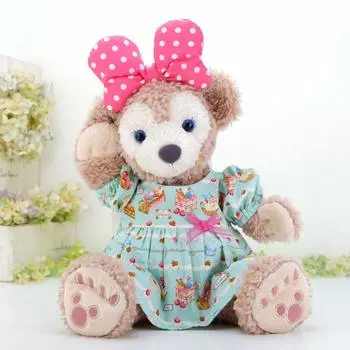 Мягкая игрушка Даффи Шеллими, костюм, одежда, нарядная одежда, размер 43 см, размер S, ручная работа, морской медведь Диснея, Даффи Шеллими, Cushucush 161S, светло-голубые сладости светло-синий