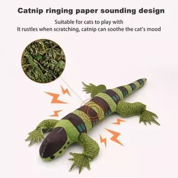 Мягкая игрушка для кошек с пищащим вкусом в форме крокодила, интерактивная мягкая игрушка для домашних животных с кошачьей мятой, устойчивая к укусам оранжевый