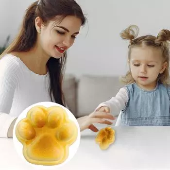 Мягкая игрушка для кошек, сосать палец, ущипнуть, забавная игрушка для декомпрессионной вентиляции, игрушка для декомпрессионной вентиляции жёлтый