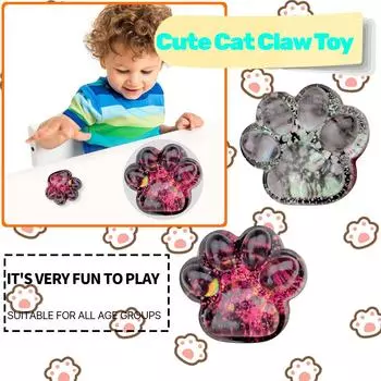 Мягкая игрушка для кошек «Ущипни палец» для декомпрессии и вентиляции Игрушка для декомпрессии и вентиляции One Size белый