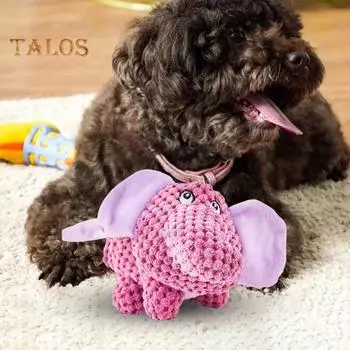 Мягкая игрушка для собак, интерактивная, неразрушимая игрушка для собак, мягкие игрушки, жесткие жевательные игрушки с пищалкой для маленьких и средних собак A