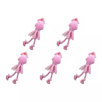 Мягкая игрушка для собак «Осьминог», обучающая зубам, пищащие игрушки, интерактивная игрушка из хлопковой веревки