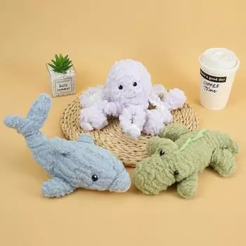 Мягкая игрушка для собак в форме животных, пищащие игрушки, устойчивые к укусам, флисовые игрушки для собак маленьких и больших собак, аксессуары для дрессировки щенков