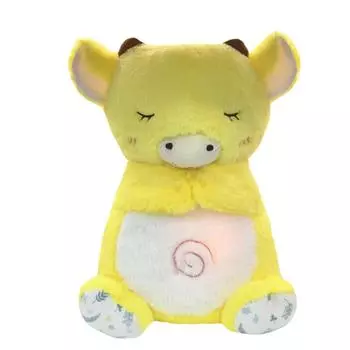 Мягкая игрушка для спящего животного с дыхательным движением и музыкой, плюшевая игрушка для сна, музыкальная шкатулка для спящего животного из плюша, игрушки для новорожденных