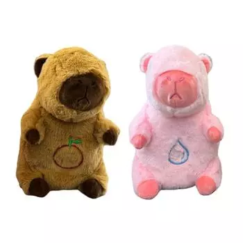 Мягкая игрушка для спящего животного с дыхательным движением и музыкой, плюшевая игрушка для сна, музыкальная шкатулка для спящего животного из плюша, игрушки для новорожденных One Size коричневый