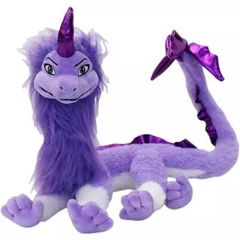 Мягкая игрушка дракон, 27-дюймовая плюшевая игрушка фиолетовый дракон, подходит для коллекционирования и подарков для мальчиков и девочек зелёный