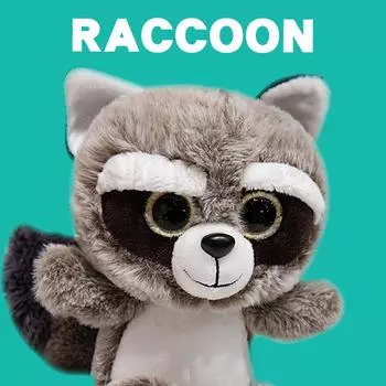 Мягкая игрушка енот из серии Big Eye, кукла пингвина красной панды, кукла-радужный единорог, кукла-подушка коала 20cm