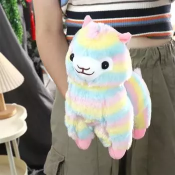 Мягкая игрушка-фигурка кукла подарок на день рождения домашняя мягкая игрушка плюшевая кукла альпака мягкие плюшевые игрушки красочная кукла альпака