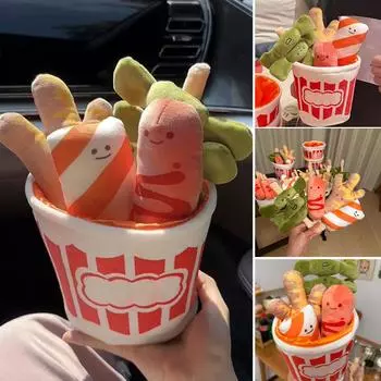 Мягкая игрушка, готовящая фрикадельки, хот-пот, шампуры, подарки для подруги, детские игрушки на день рождения P7W6 one set-one set