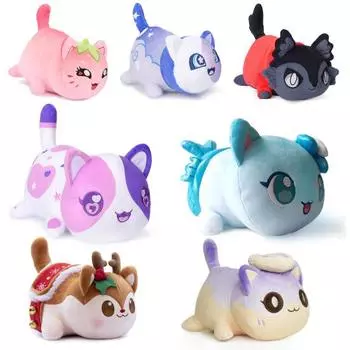 Мягкая игрушка Изысканная очаровательная плюшевая игрушка-кукла-кошка, игрушка-кукла из полипропилена с хлопковым наполнителем, чучело для детей и любителей кошек D