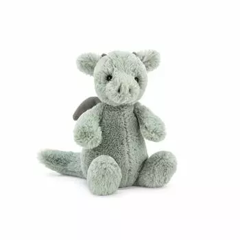 Мягкая игрушка Jellycat Bashful Dragon medium, размер около 18 см, мягкая игрушка Dragon, размер S [Jellycat]