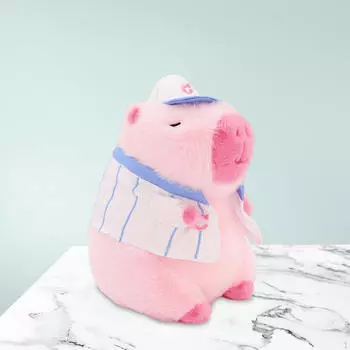 Мягкая игрушка капибара для подарков любимым Brown Green 22cm