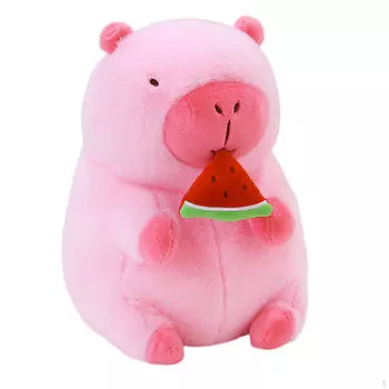 Мягкая игрушка капибара - мягкая и приятная на ощупь игрушка для детей Strawberry 40cm