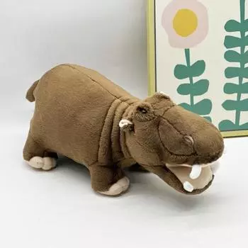 Мягкая игрушка карликовый бегемот, мягкие игрушки в виде бегемота, милые плюшевые игрушки в виде бегемота для детской спальни и игровой комнаты Hippo