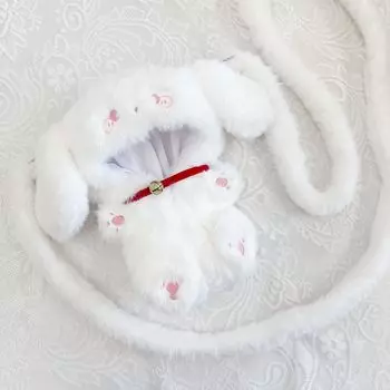 Мягкая игрушка кигуруми с пушистым плечевым ремнем Белая Швейная одежда Швейная жизнь Для шитья Осинуи [для 15см] (Кролик) g.triger G-Triger [Предмет] белый