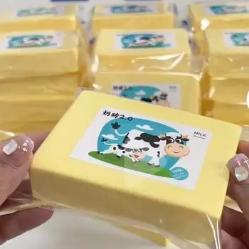 Мягкая игрушка-кирпич с ароматом выпечки для детей - мягкая, медленно восстанавливает форму, музыкальная декомпрессия, сжимание, вентиляция milk brick