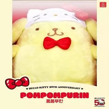 Мягкая игрушка Kitty x Pom Pom Purin, лучшие подарочные куклы в Корее