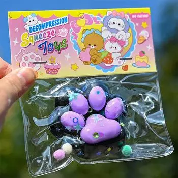 Мягкая игрушка-кошачья лапка Taba, мягкая игрушка ручной работы, мягкая игрушка для снятия стресса в виде маленькой лапки, подарок на день рождения