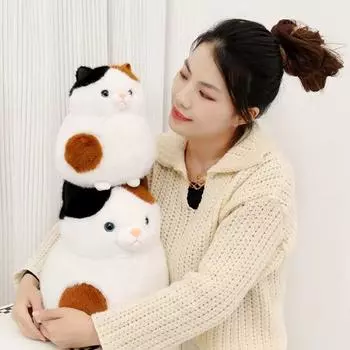 Мягкая игрушка кошка плюшевая кукла аниме фильм аниме периферия куклы кошки плюшевые игрушки мальчики и девочки 30cm белый