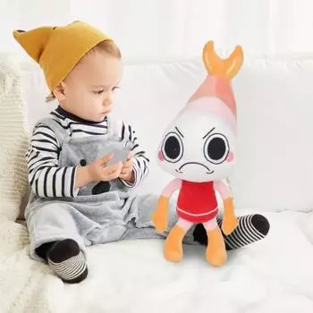 Мягкая игрушка «Креветка» для детей, подушка в виде животного, приятный компаньон, подарок для