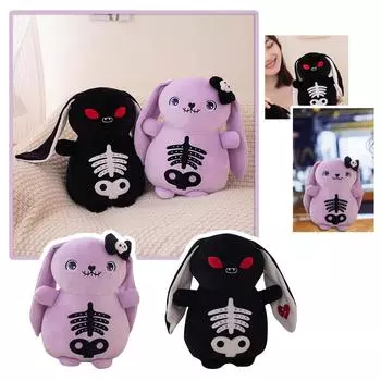 Мягкая игрушка кролик кукла милая мультяшная кукла One Size чёрный