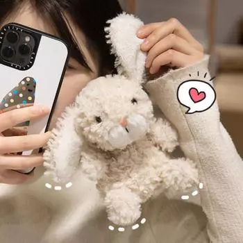 Мягкая игрушка кролик плюшевый ультра мягкий кролик плюшевая кукла прекрасный подарок кролик плюшевая игрушка детская игрушка серый