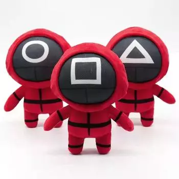 Мягкая игрушка-кукла «Маленький красный человечек в маске» красный