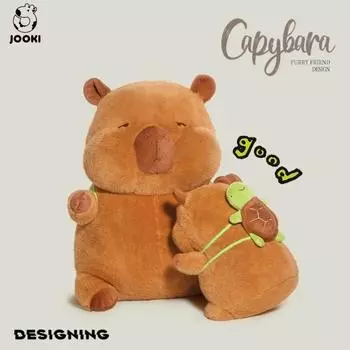 Мягкая игрушка кукла, мягкая игрушка, мягкая подушка, кукла капибара, кукла морская свинка Бала для девочек, подарочные мягкие игрушки для детей 25cm