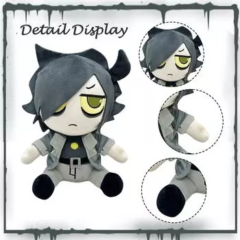 Мягкая игрушка кукла, тряпичная кукла для малышей, подходит для девочек, подарок на день рождения, рождественский подарок на плюшевую игрушку One Size чёрный