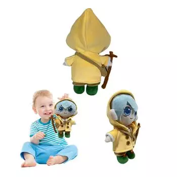 Мягкая игрушка кукла, тряпичная кукла для малышей, подходит для девочек, подарок на день рождения, рождественский подарок на плюшевую игрушку One Size чёрный