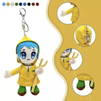 Мягкая игрушка кукла, тряпичная кукла для малышей, подходит для девочек, подарок на день рождения, рождественский подарок на плюшевую игрушку One Size чёрный