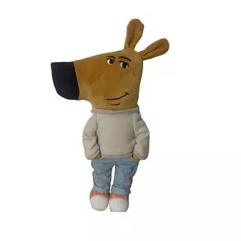 Мягкая игрушка кукла, тряпичная кукла для малышей, подходит для девочек, подарок на день рождения, рождественский подарок на плюшевую игрушку One Size чёрный