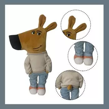 Мягкая игрушка кукла, тряпичная кукла для малышей, подходит для девочек, подарок на день рождения, рождественский подарок на плюшевую игрушку One Size чёрный