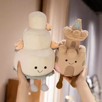 Мягкая игрушка кукла, тряпичная кукла для малышей, подходит для девочек, подарок на день рождения, рождественский подарок на плюшевую игрушку One Size