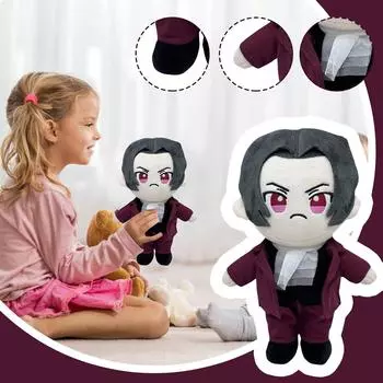 Мягкая игрушка кукла, тряпичная кукла для малышей, подходит для девочек, подарок на день рождения, рождественский подарок на плюшевую игрушку One Size чёрный