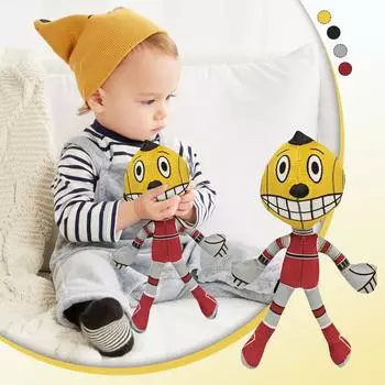 Мягкая игрушка кукла, тряпичная кукла для малышей, подходит для девочек, подарок на день рождения, рождественский подарок на плюшевую игрушку One Size чёрный