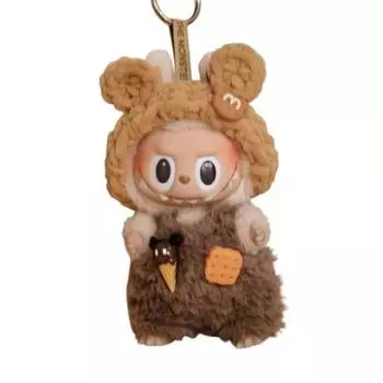 Мягкая игрушка labubu, нарядный костюм, милый рождественский, милый, особенный, милый, ручной работы, 17 см, черная мягкая игрушка, в комплект не входит 24111202 [Оригинальный костюм] [Товар]