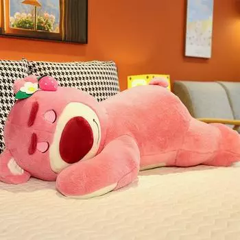 Мягкая игрушка Lotso, милый медведь, клубничный диван, плюшевая подушка, мягкие игрушки, плюшевая кукла Huggin Bear, подарок на день рождения для девочек