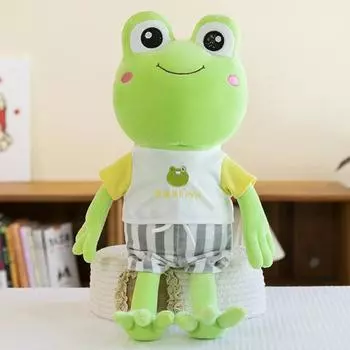 Мягкая игрушка-лягушка Yousheng, мягкая кукла-животное, кавайная зеленая лягушка, плюшевый подарок для детей, взрослых, пожилых людей, домашний декор S розовый