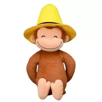 Мягкая игрушка Любопытный Джордж LL желтая шапка Примерно 40 см